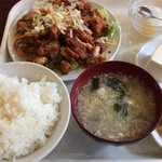 Chinese Raku En Dai Chubo - 油淋鶏定食　700円