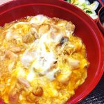 親子丼　ほっこりや - 料理写真:炭焼鶏の親子丼800円