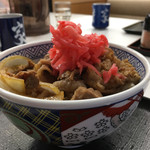 Yoshinoya Nashi Choshima Ten - 紅生姜は山盛りを2､3回いただきます(笑)