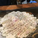 Asakusa Monja Okonomiyaki Teppanyaki Nishiya Tenroku Ten - カルボナーラもんじゃ フル