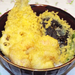 Teshigoto Ya Fukuro - お任せランチ天丼(自慢の天ぷらを特製天丼タレで)　1,050円