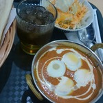 ミトミトカレー - エッグカレー・サラダ・アイスティー