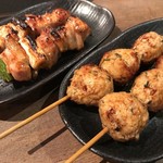 Yakitori Ebisu - ねぎま 280yen、つくね 300yen