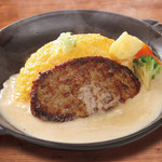 h Juurokkokumai Omurice & Doria Senmon Ten Omurice Tei Ehime Ionmo-Ru Imabari Shintoshiten - 特製クリーム牛肉100％ハンバーグおむらいす