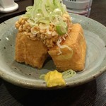 Ikkenme Sakaba Tobu Utsunomiya Ten - 「揚げたて（納豆）」の揚げ＋納豆、美味しい