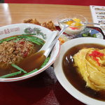 Taiwanese Kaikou Mura Shinshiro Ten - 台湾ラーメン定食（１，２８０円）