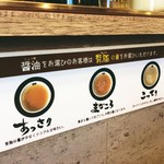 Ichiro Ramen Fukui Ekimae Ten - 醤油の場合こってり具合が選べます