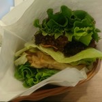 h MOS BURGER Kokuritsu Daigaku Dori Ten - にくにくにくバーガー！これはハンバーガーか？イヤ肉だな。御飯の上に乗せたら旨いかも…