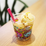 Thirty-One Ice Cream Ionmoru Tsurumiryokuchi Ten - スモールトリプル（カモフラージュ、キャラメルリボン、ジャモカコーヒー）