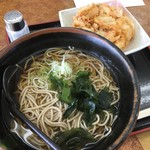 Yamada Udon Horinochi Ten - 天ぷらそば 410円+麺大盛70円