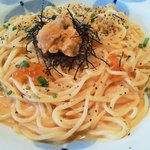 Kamakura Pasta Matsui Yamate Ten - いくらとウニのパスタ