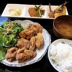 Izakaya Kokorozashin - 若鶏唐揚定食　700円