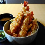 Hana Zen Kamagaya Michinobe Chuo Ten - 海老と野菜の天丼。半生エビ天めっちゃ甘い。（おすすめ）