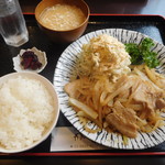 Niku Sai Dining Wanomi - しょうが焼き定食￥800-