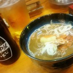 Oyaji Hon Ten - 鉄板、もつ煮。豆腐がいい♪