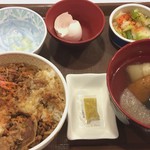 Sukiya Nigo Tahara Ten - 牛丼並 350円  おでん3点セット 330円