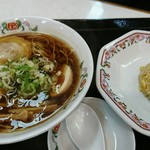 餃子の王将 - 醤油ラーメンセット  餃子は次の画像に