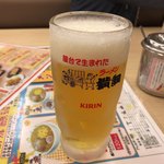 ラーメン横綱 - 2017年10月27日  生ビール（中）480円