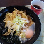 Katsuyama Yatai Miyata - ミックスうどん&ホットコーヒー