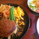 レストランキャトル - ハンバーグステーキランチ ￥880