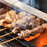 国産焼き鳥 とんちき - 料理写真:一本一本、丁寧にじっくり焼きます♪