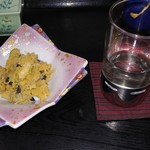 居酒屋 あひる - 喜多里・芋焼酎お湯割りとあんこうのとも和え