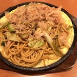 Pasta Dekoko Agui Ten - 鉄板☆和風ねぎ豚炒めスパ