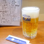 一富士 - 2017年11月　生ビール中【550円】