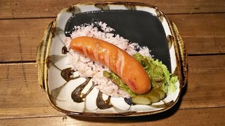 Ookami no Onaka - 黒カレーを皿に載せます