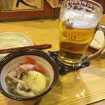 Sumibi Yaki Appare - ビール＋お通し