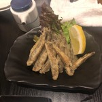 章の隠れ家 - めひかり唐揚げ