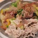 Joyfull Kesennuma Matsukawamae Ten - ひじきご飯と豚しゃぶのみぞれ煮朝食