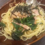 Wa Pasta Popolamama Ario Kitasuna Ten - ほうれん草ベーコンしょうゆ