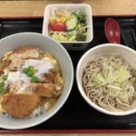 Men Shokudo - 2018.4.5  カツ丼とミニそばセット