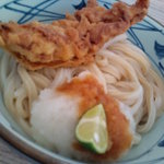 Marugame Seimen Ionmoru Chikushino Ten - 冷やし　おろし　大盛　とり天