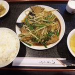 Chinese Shanghai Ikka - ランチ　レバニラ炒め定食　700円