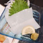 Aji Noren - イカ刺780円…