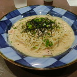 Kamakura Pasta Ion Moru Matsumoto Ten - 明太子とやりいかの濃厚クリームパスタ焼きのり風味