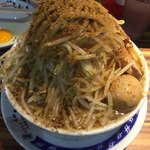 Ramen Dai Ichinomiya Ten - ラーメン（醬油味）中盛＋味玉＋節粉（野菜増し・ニンニク増し）