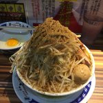 Ramen Dai Ichinomiya Ten - ラーメン（醬油味）中盛＋味玉＋節粉（野菜増し・ニンニク増し）