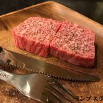 Yakiniku Enishi - ランプステーキ　約2.5㎝1.5人前の塊肉をお好みで