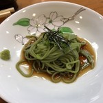 すし寅 - 冷たい茶蕎麦の提供