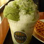 TULLY'S COFFEE Emio Sayamashi Ten - アイスラッシュ宇治抹茶・抹茶アイス乗せ￥６３０