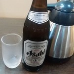 華夏料理 福 - ビール中瓶も酒セットの選べるお酒です。