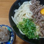 平蔵 - 料理写真:釜すきとかしわおにぎり