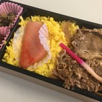 Matsuei Ken - 博多和牛めんたい弁当（1,280円税込） 2018.9