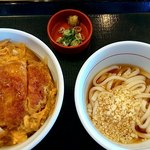 なか卯 - カツ丼並と冷し小うどんセット770円