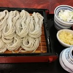 Michi no Eki Chijimi no Sato - 七個盛り蕎麦　650円