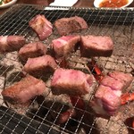 Sumibi Yakiniku Osaka Ajiman - タンステーキ2018 食べ頃