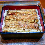 Toritsune Honten - ■鰻重（特上）3600円